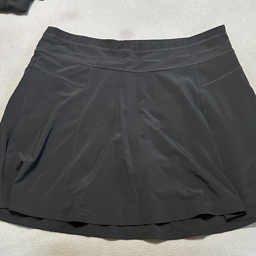 Navy Athletic Skort with Wide Waistband